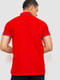 Красная хлопковая футболка-поло на пуговицах | 6812565 | фото 4