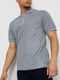 Сіра бавовняна футболка-поло на ґудзиках | 6812574 | фото 3