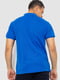 Бавовняна футболка-поло кольору електрик на ґудзиках | 6812577 | фото 3