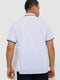Белая хлопковая футболка-поло на пуговицах | 6812578 | фото 4
