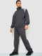Темно-сірий спортивний костюм: кофта та штани | 6812591 | фото 3