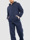 Синій спортивний костюм: толстовка та штани | 6812595 | фото 2