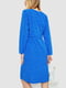 Сукня А-силуету кольору електрик у горошок з V-подібним вирізом | 6812604 | фото 4