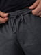 Темно-серые трикотажные шорты с карманами | 6812615 | фото 6