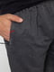 Темно-серые трикотажные шорты с карманами | 6812622 | фото 5