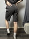 Спортивні шорти-бермуди темно-сірого кольору з зав’язками | 6765995 | фото 5
