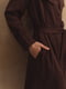 Сукня коричнева з накладними кишенями | 6766058 | фото 7