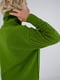 Зелений в'язаний светр у візерунок з коміром-хомут  | 6766286 | фото 2