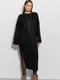 Сукня-міді А-силуету чорна в'язана з високим розрізом збоку | 6802452 | фото 7