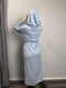 Блакитна ангорова сукня-худі з капюшоном | 6802470 | фото 3