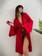 Червоний шовковий халат “Дотик” | 6812117 | фото 2