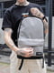 Сірий рюкзак з водовідштовхувальної тканини | 6812131 | фото 6