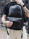 Чорний рюкзак з водовідштовхувальної тканини | 6812133 | фото 5