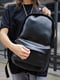 Чорний рюкзак з водовідштовхувальної тканини | 6812134 | фото 5