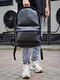 Чорний рюкзак з водовідштовхувальної тканини | 6812136 | фото 2