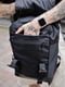 Чорний рюкзак з функцією “rolltop” | 6812137 | фото 5