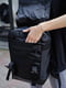 Чорний рюкзак з функцією “rolltop” | 6812138 | фото 7
