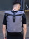 Сірий рюкзак з функцією “rolltop” | 6812139 | фото 4
