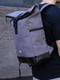 Сірий рюкзак з функцією “rolltop” | 6812139 | фото 5