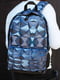 Синий рюкзак с ярким принтом | 6812145 | фото 4