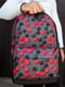 Сіро-червоний рюкзак з кишенею для ноутбука | 6812149 | фото 3