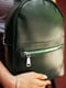 Зелений рюкзак з екошкіри | 6812151 | фото 3