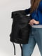 Черный рюкзак из текстурного материала | 6812160 | фото 4