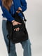 Черный рюкзак из текстурного материала | 6812160 | фото 7