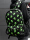 Черный рюкзак из 3D сеткой и ярким принтом | 6812169 | фото 2