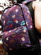 Фиолетовый рюкзак из 3D сеткой и ярким принтом | 6812172