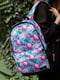 Фиолетовый рюкзак с принтом и 3D сеткой | 6812179 | фото 2