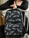 Черный рюкзак из 3D сеткой и ярким принтом | 6812180 | фото 2