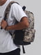 Компактний рюкзак кольору хакі з принтом | 6812181 | фото 2