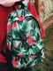 Зеленый рюкзак из ярким принтом и 3D сеткой | 6812189 | фото 2