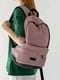 Рюкзак пудрового цвета из экокожи | 6812194 | фото 2