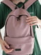 Рюкзак пудрового цвета из экокожи | 6812194 | фото 3
