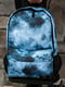 Голубой рюкзак с абстрактным принтом и 3D сеткой | 6812198 | фото 2