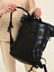 Чорний рюкзак з конструкцією "гolltoр" | 6812199 | фото 2