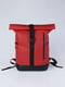 Червоний однотонний рюкзак з конструкцією "ролтоп" | 6812211 | фото 3