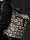 Чорний рюкзак-роллтоп із принтом | 6812214 | фото 2