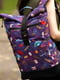 Фіолетовий рюкзак-ролтоп з принтом | 6812218 | фото 2