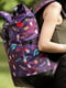 Фиолетовый рюкзак-роллтоп с принтом | 6812218 | фото 3