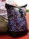 Чорний рюкзак-роллтоп із принтом | 6812231 | фото 2