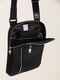 Чорна матова сумка-месенджер на підкладці | 6812367 | фото 4