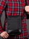 Чорна сумка-месенджер із текстилю | 6812384 | фото 2