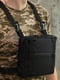 Чорна сумка з текстилю з регульованими лямками | 6812387 | фото 2
