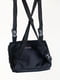 Чорна сумка з текстилю з регульованими лямками | 6812387 | фото 6