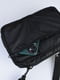 Чорна тактична сумка з 3D сіткою на спинці | 6812395 | фото 7
