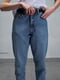 Сині вільні джинси мом | 6812416 | фото 5