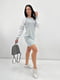 Спортивне сіро-біле плаття із двонитки Sesilia | 6812717 | фото 2